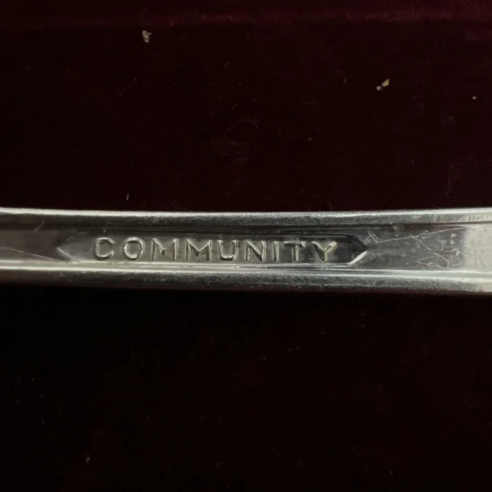 1 Dinner/Teaspoon‎ Milady Oneida Community 1940 Silver Plate Silverplate Floral